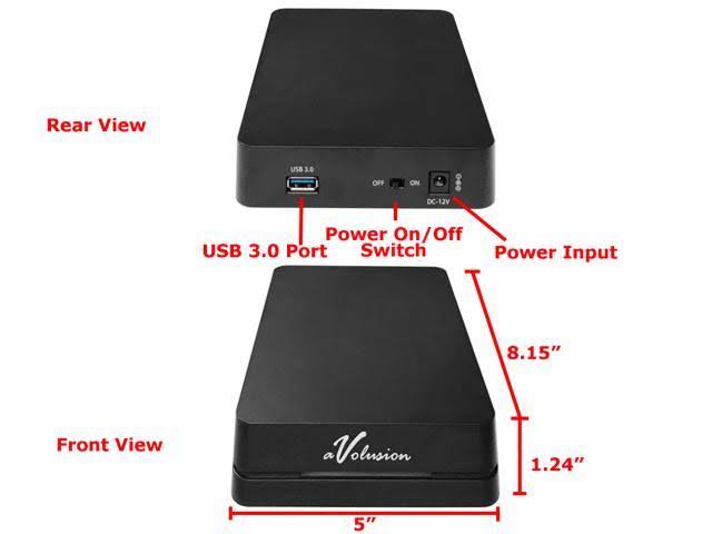 Avolusion HDDGear Pro 3tb (3000GB) 7200RPM 64MB Cache USB 3.0 External Gaming Hard Drive (designed for PS4 Pro, Slim, Original)