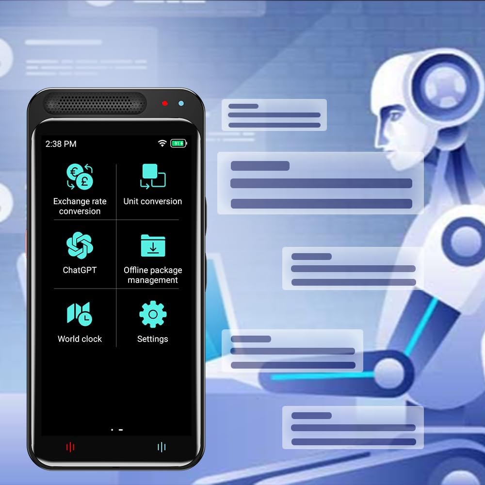 Language Translator Device, Support 138 Languages, Two Way Real-Time Voice Translation