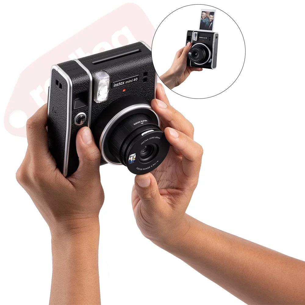Fujifilm Instax Mini 40 Fuji Instant Film Camera + 20 Sheets Instant Film - Radiant Selections