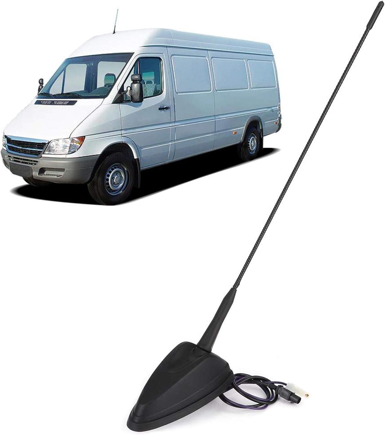 sprinter antenna-Auto Car Radio Aerial Roof Mounted Antenna A9068200475 Fits for Sprinter W906 Pack of 2