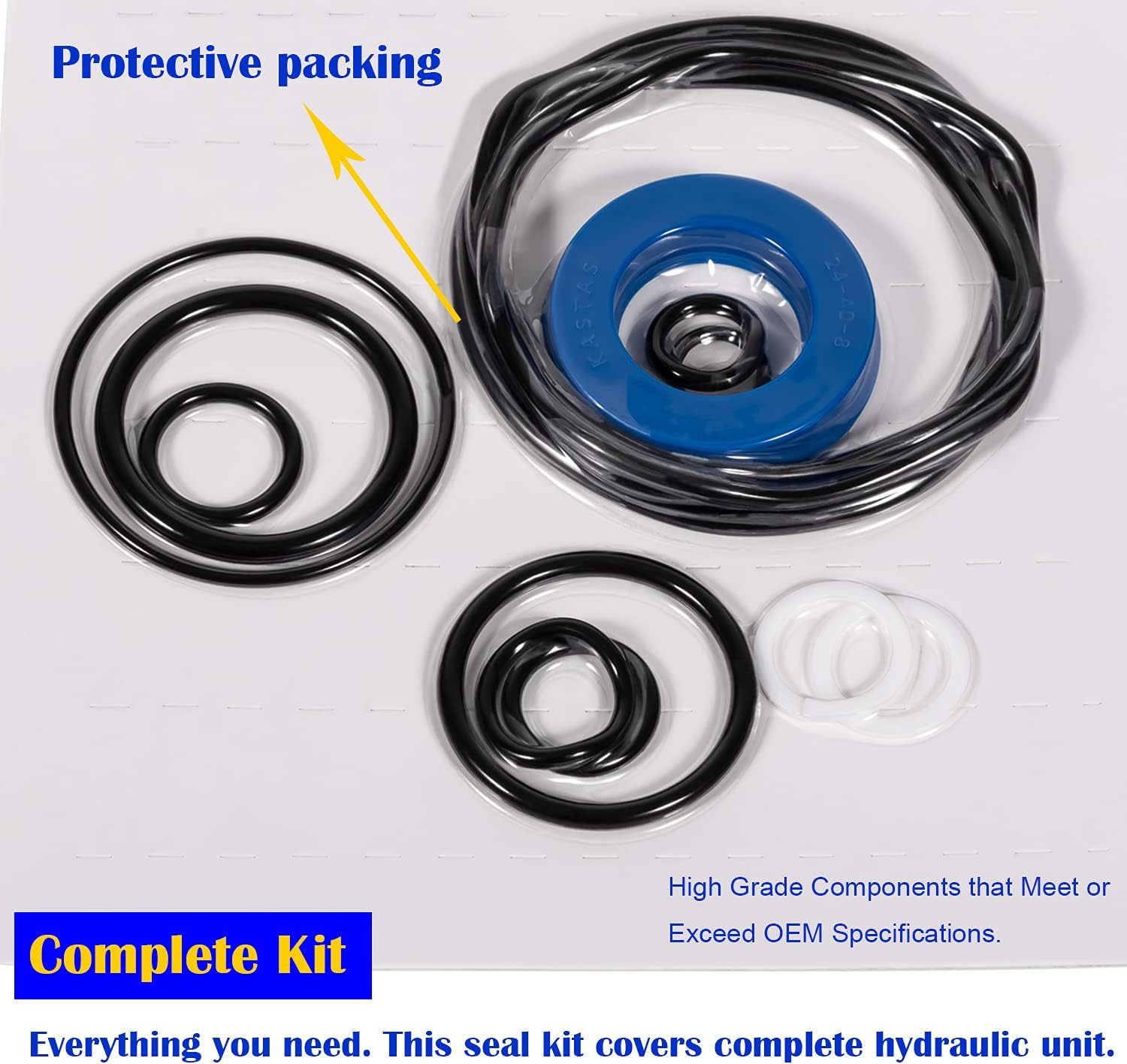 Floor Jack Seal Replacement Kit for Sears, for Craftsman, MVP - 214.50136, 50136, G-493LWM Pack of 2