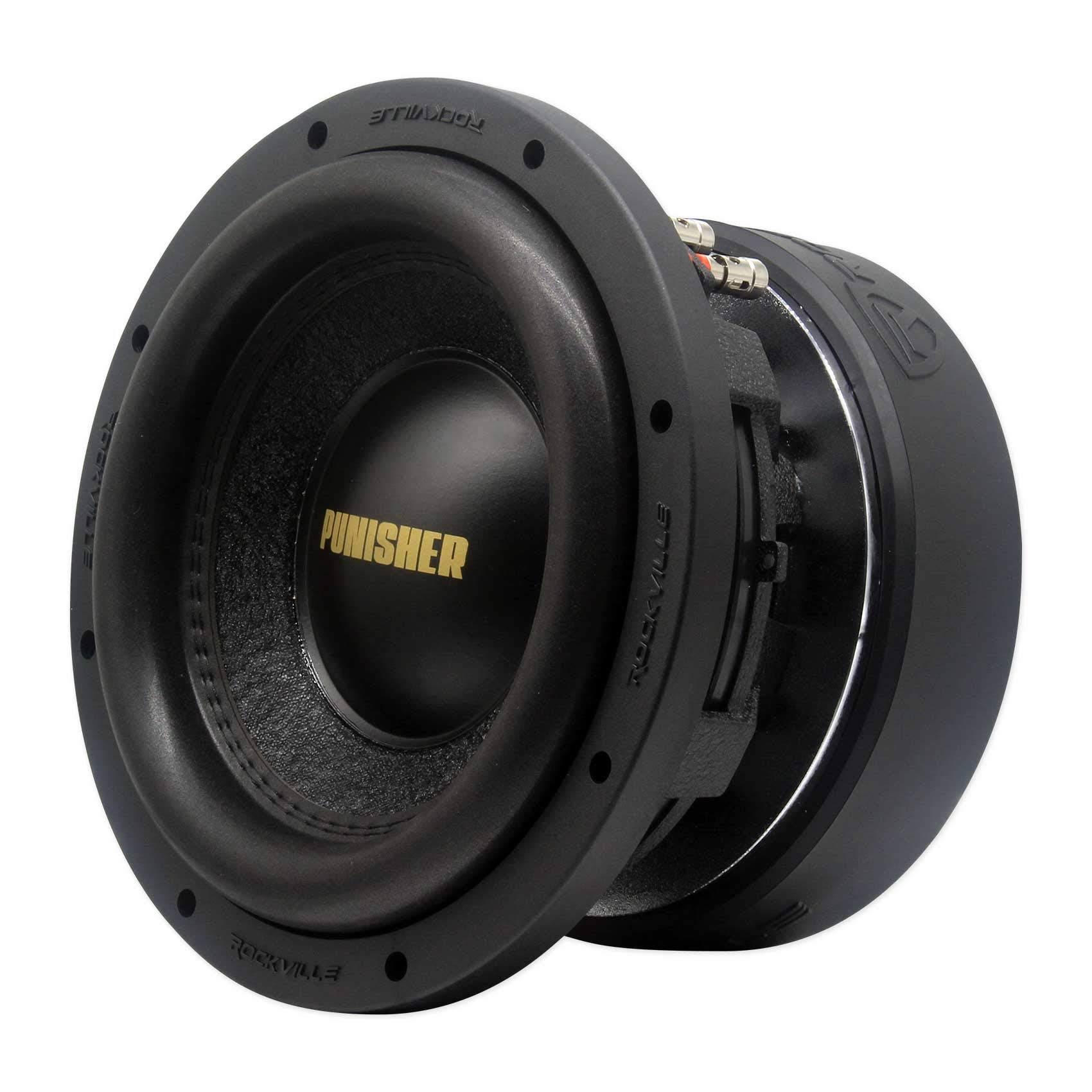 Rockville Punisher 10D2 10 5000W Peak Competition Car Audio Subwoofer Dual 2-Ohm Sub 1250W RMS CEA Rated