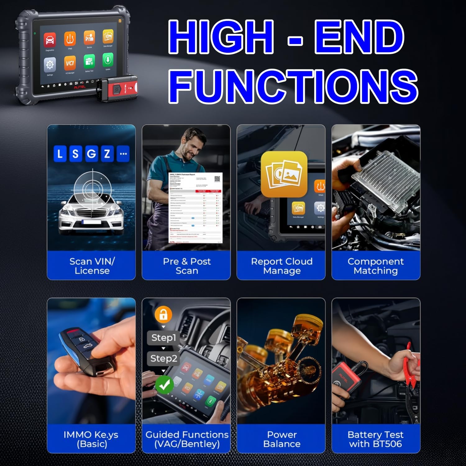 Autel Scanner MaxiSys MS906 Pro-TS 2024 Top TPMS Programming Tool, Up of MS906 Pro MS906TS MS906BT MK908 MK900 MX900
