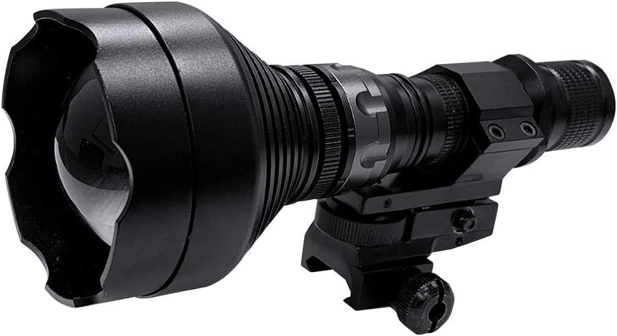 ATN IR850 Supernova Infrared Illuminator for hunting, law enforcement,Military use, includes IR Illuminator, Easy rail mounting system