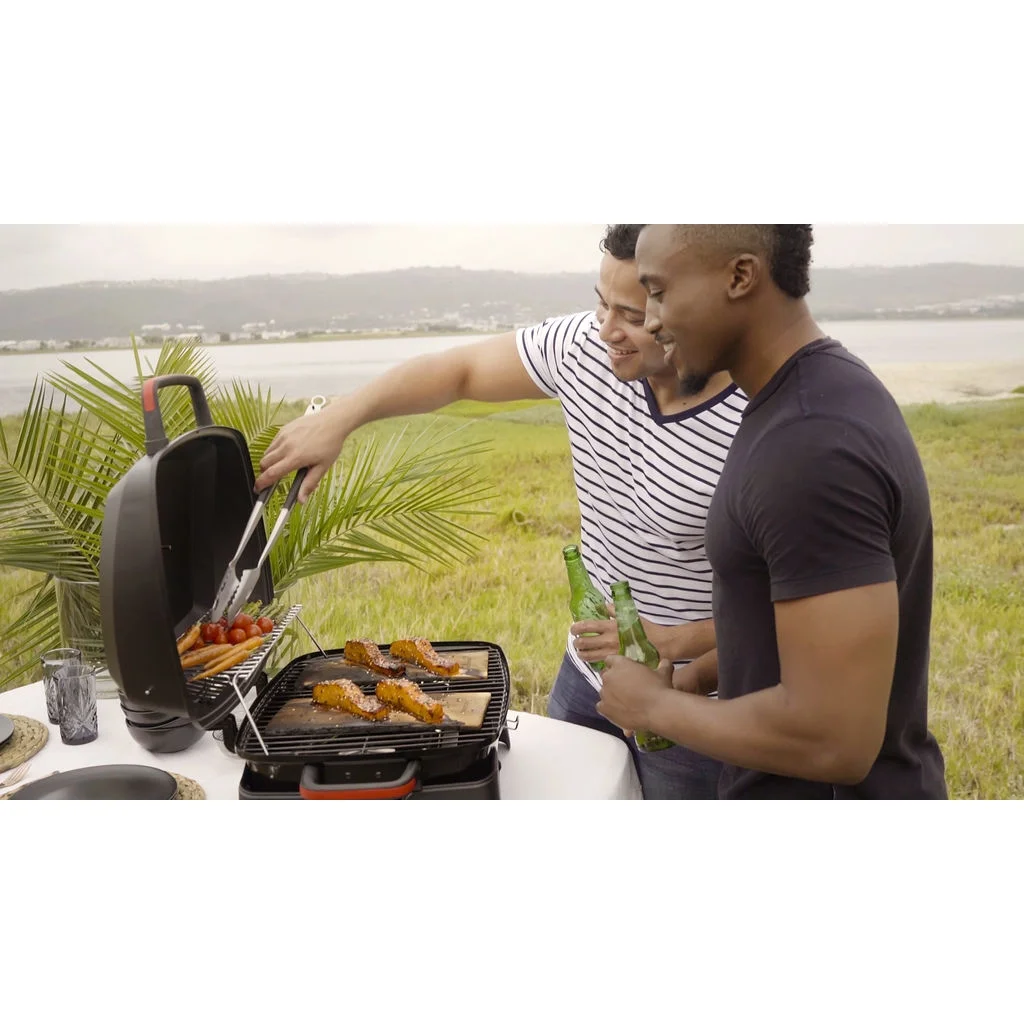 Megamaster 1 Burner Tabletop Propane Gas Grill for Camping, Camp, Outdoor, Black
