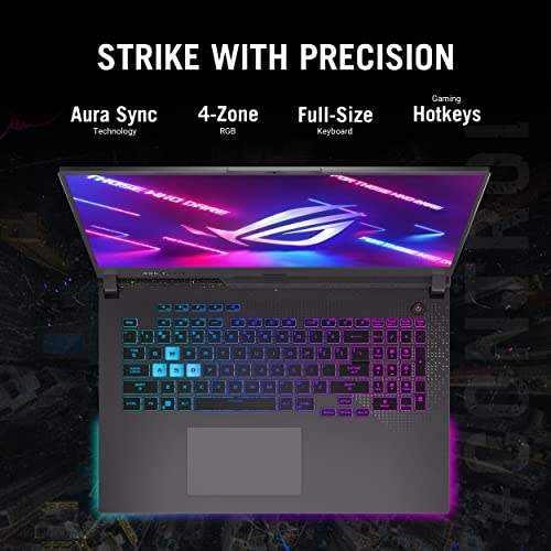 ASUS ROG Strix G17 (2023) Gaming Laptop, 17.3” QHD 240Hz, GeForce RTX 4070, AMD Ryzen 9 7945HX, 16GB DDR5, 1TB PCIe SSD, Wi-Fi 6E, Windows 11