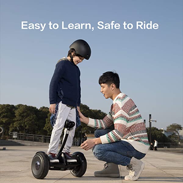 Segway Ninebot S and S-Max Smart Self-Balancing Electric Scooter with LED Light, Powerful and Portable, Compatible with Gokart kit Ninebot S, Black