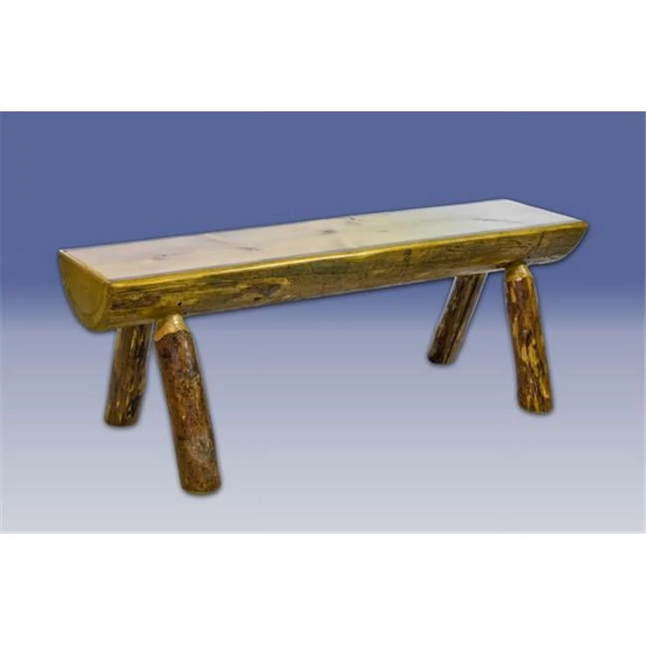 Montana Woodworks MWGCHLB6 Glacier Country 6' Half Log Bench