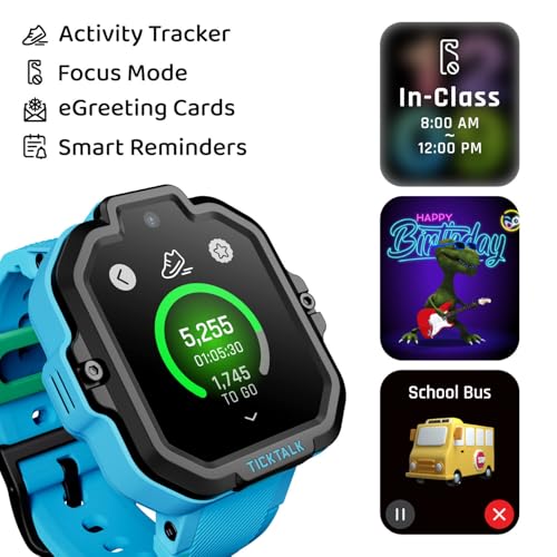TickTalk5 - Kids Smart Watch with GPS Tracker, Video Calling, SOS, & Parental Controls | Smartwatch with Free Music, Texting, Kid Phone Call and Text