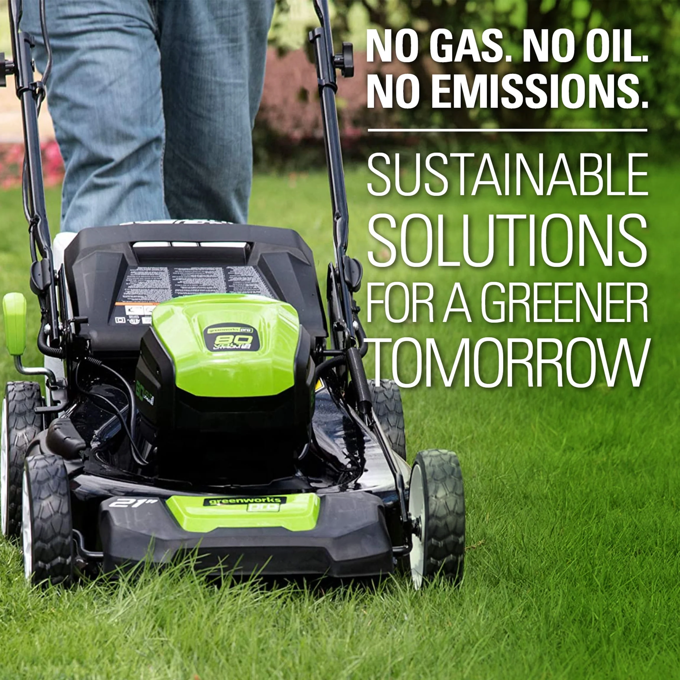 Greenworks 80V 21 Push Mower with (1) 4Ah Battery & Charger 2501202VT