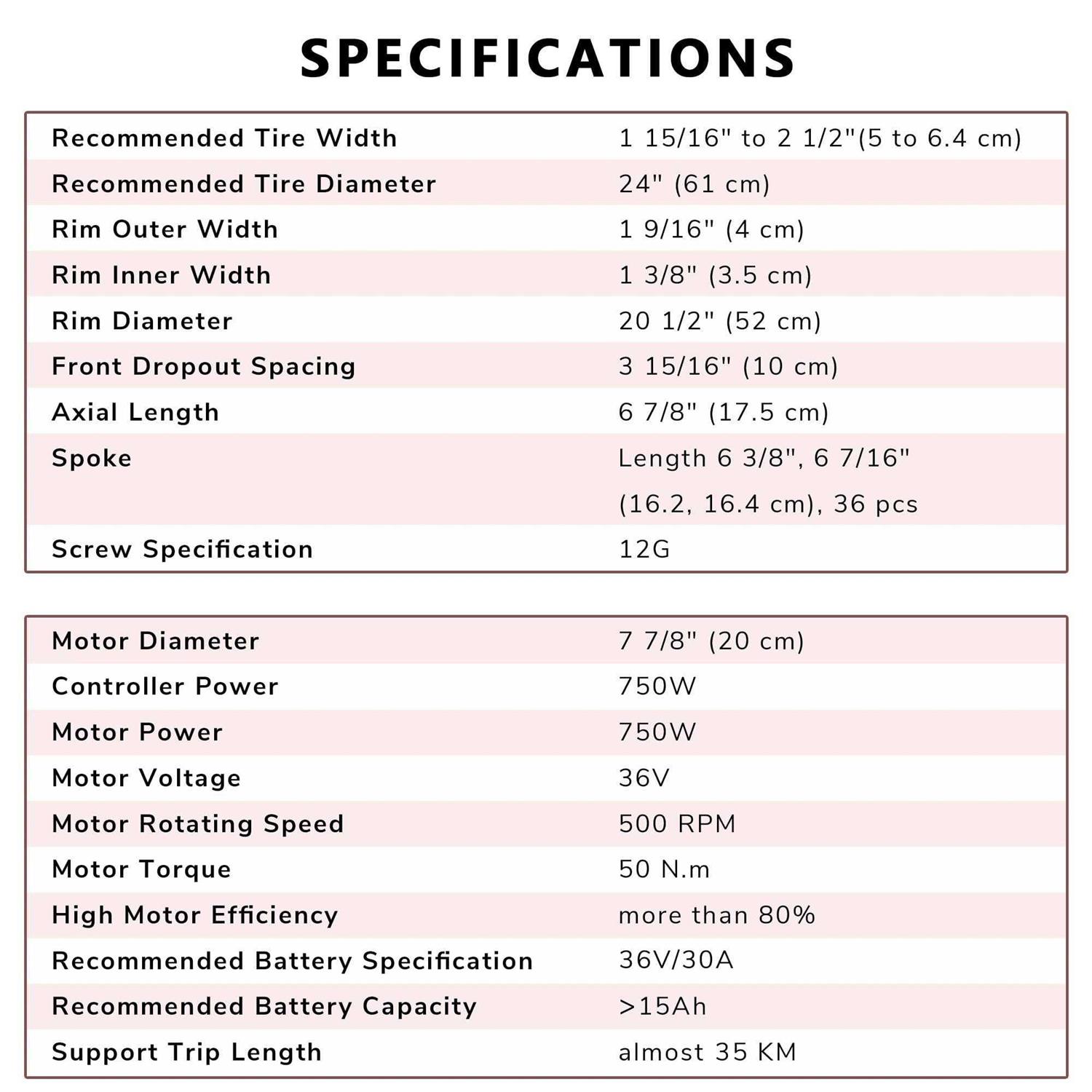 Yescom Electric 24 Front Wheel E-Bike Conversion Kit 36V 750w - Sports Supplies Online Store