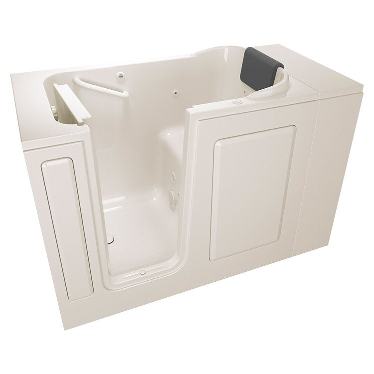 2848 Series 28"W x 48"L Gelcoat Walk-In Whirlpool Bathtub with Left-Hand Drain