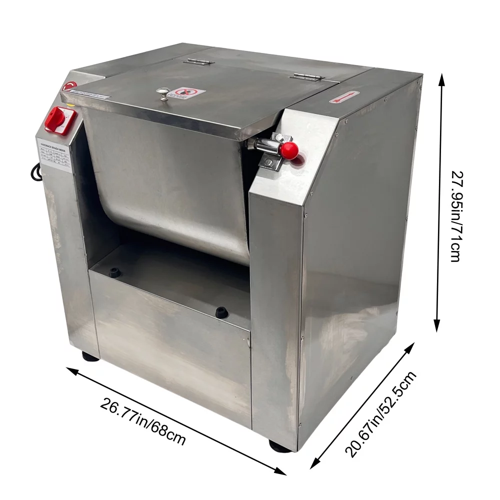 PreAsion 15KG Electric Dough Mixer Kneading Machine Flour Mixer Kitchen Equipment with Dough Knife