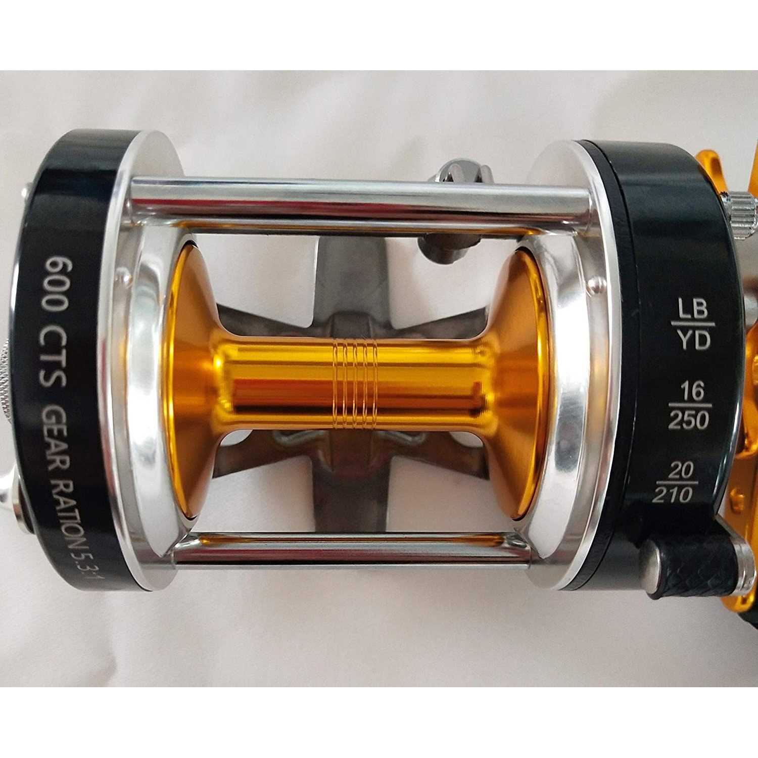 Catfish Pro Tournament Series Round Baitcasting Reel 600 CTS - Sports Supplies Online Store