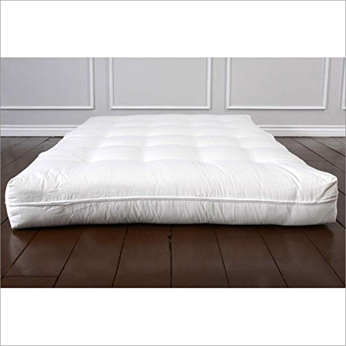 4 inch Cotton and Wool Fiber Futon (Queen)