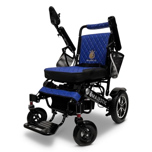 Majestic IQ-7000 Lightweight Foldable Electric Wheelchair for Adults - Portable, Motorized Mobility Chair for Seniors - Compact, Durable