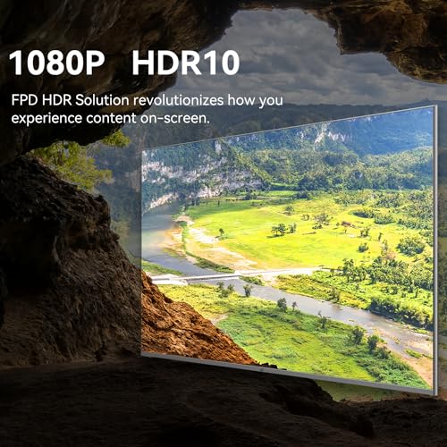 FPD 43 Inch Smart TV Flat Screen Frame LED Television Full HD 1080p Google Cast Built in, Streaming Live Ultra Thin HDR10 Android TV, Bluetooth, Vesa