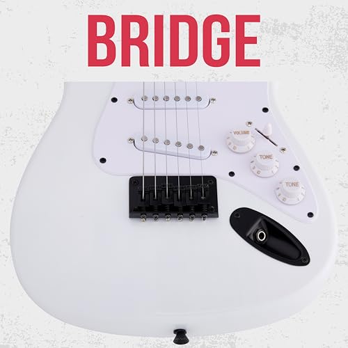 LyxPro 36 Inch Electric Guitar and Kit for Kids with 3/4 Size Beginner’s Guitar, Amp, Six Strings, Two Picks, Shoulder Strap, Digital Clip On Tuner