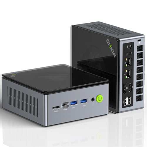 GMKtec Gaming Mini PC AMD Ryzen 9 8945HS (Turbo 5.1GHz) 32GB DDR5 2TB SSD, Computers PC Oculink, Dual NIC LAN 2.5G, WiFi 6, USB3.2, USB-C 4.0, BT5.2
