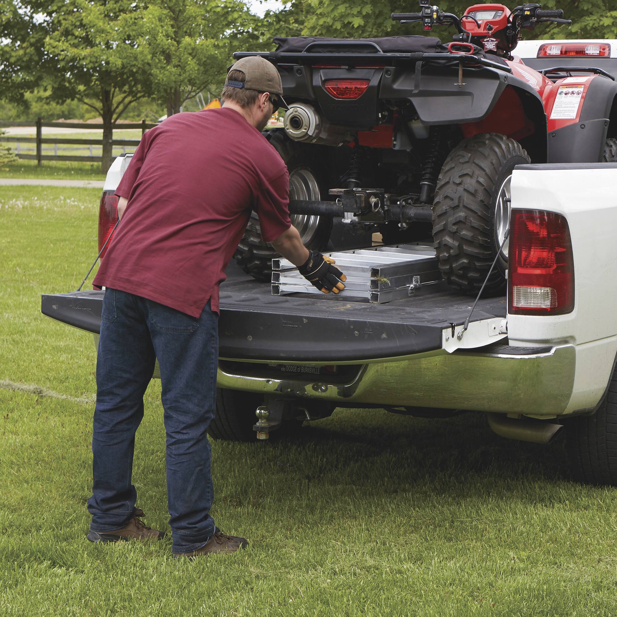 Ultra-Tow Tri-Fold Aluminum Loading Ramp - 1500-Lb. Capacity, 7ft. L