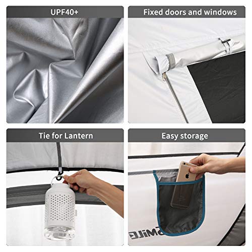 EchoSmile Camping Instant Pop Up Tent, 2/4/6/8/10 Person, Water Resistant Dome, Easy Setup for Camping Hiking and Outdoor, Portable with Carry Bag