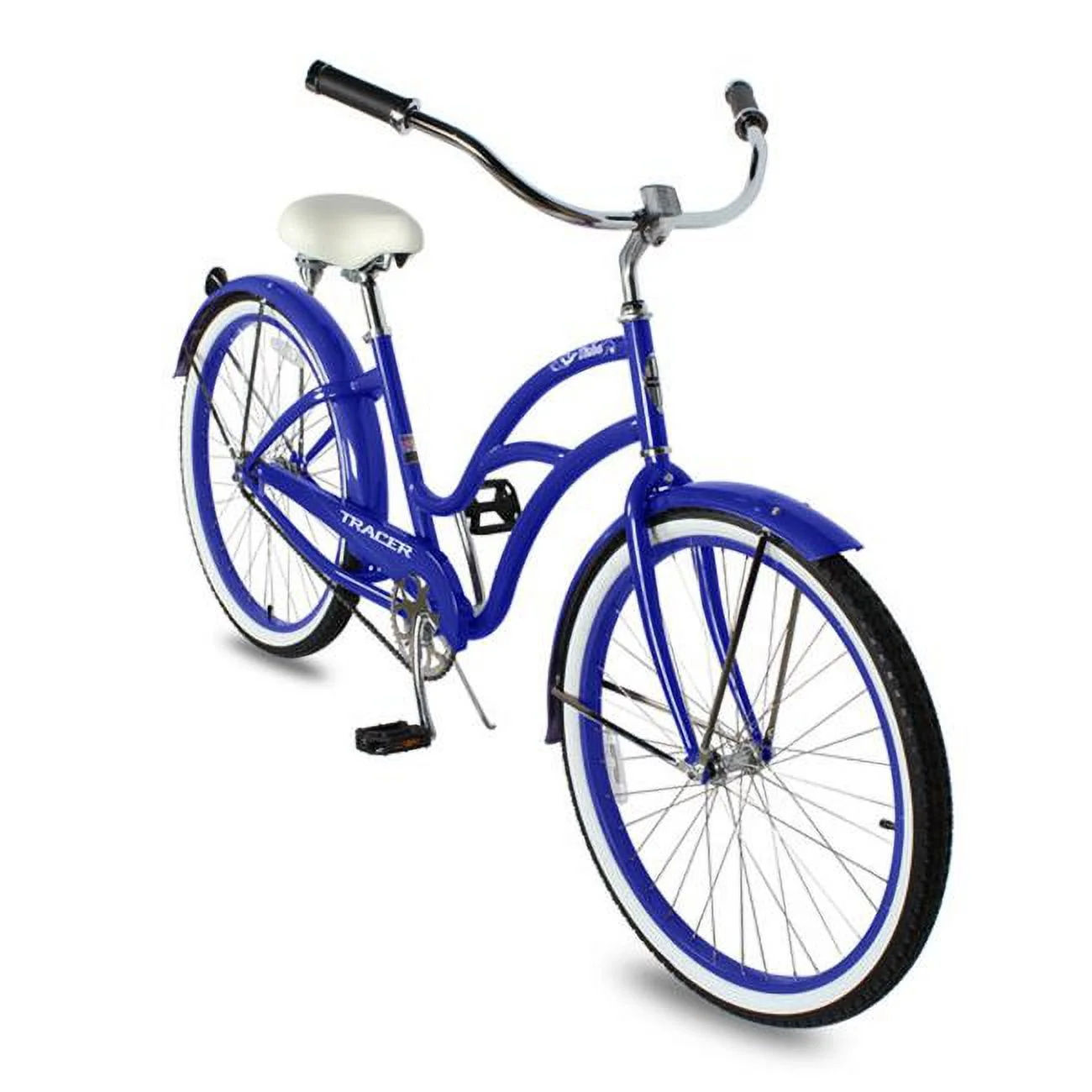 Tracer TAHA 7-F-BL 26 in. Taha 7 Speed Beach Cruiser Bikes for Women, Blue - Curated Treasures Market