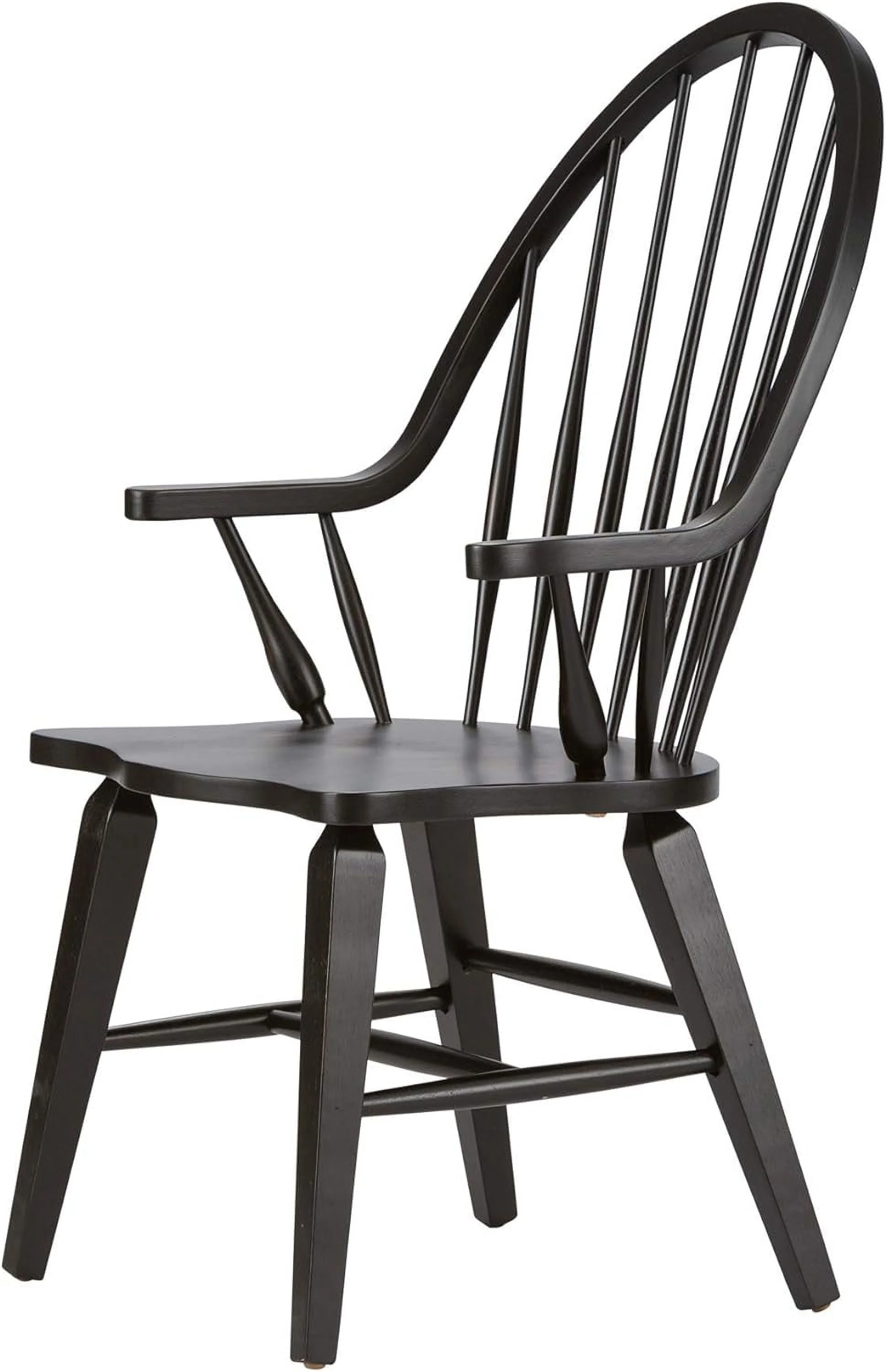 Windsor Back Arm Chair, W25 X D25 X H41, Black