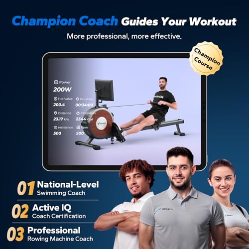 MERACH Rowing Machines for Home, Magnetic Rowing Machine with 16 Levels, Rower Machine of Quiet Resistance