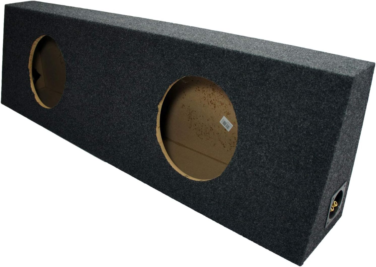 Dual 10" Subwoofer Regular Standard Cab Truck Sub Box Enclosure 5/8" MDF - Gray