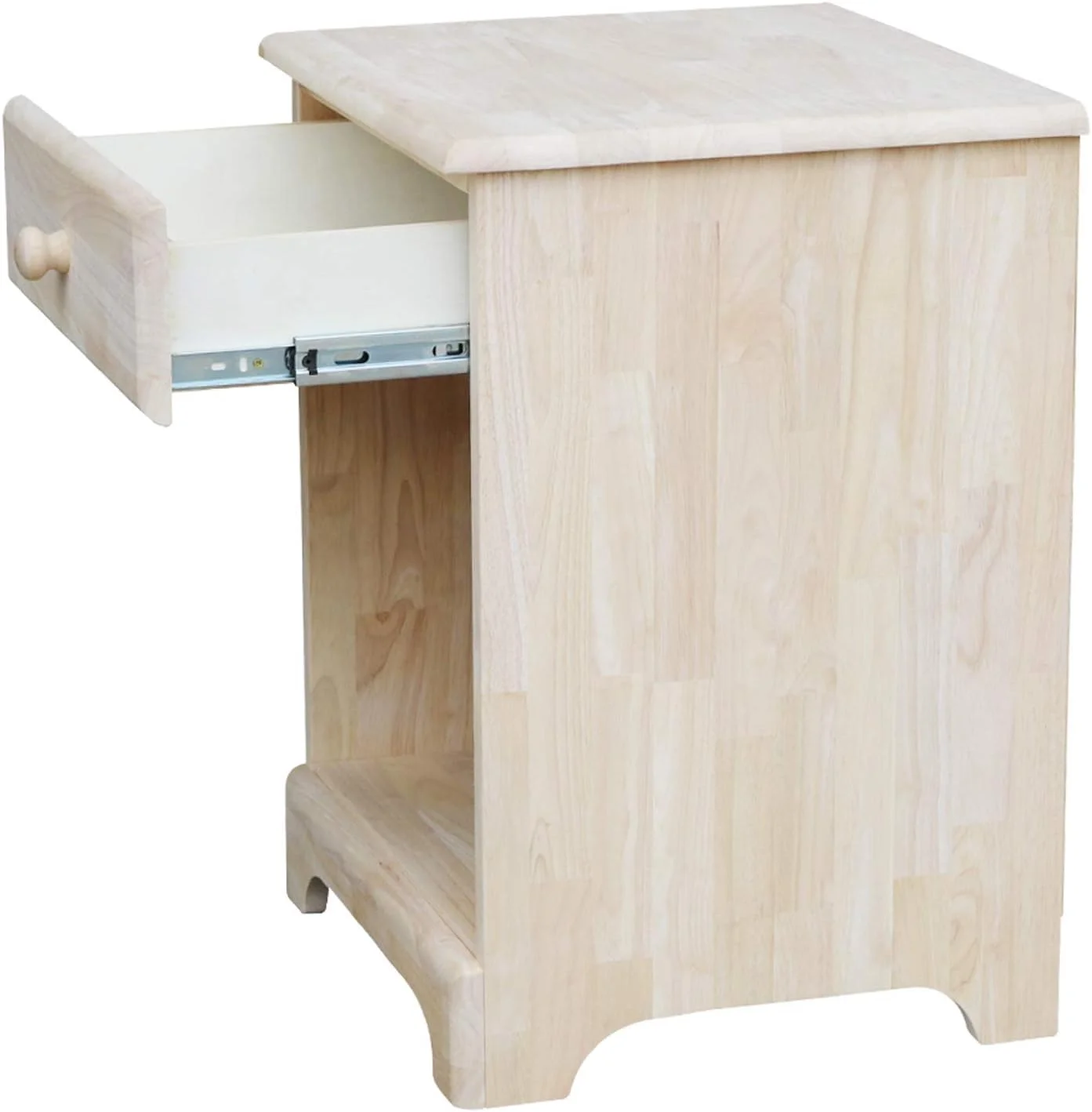 Night Stand with One Drawer  Unfinished
