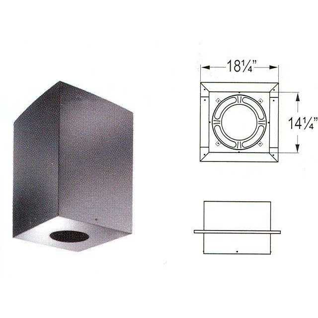 DuraVent 6DP-CS11 DuraPlus 6-Inch Square Ceiling Support Box - Shop Hardware Tools Online Store