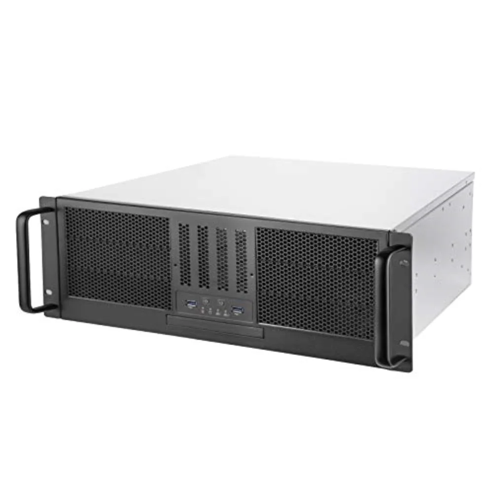 4U rackmount server chassis with 6x 5.25" drive bays, 4 x 3.5",2X2.5 in the bottom, 1 x 2.5(support up to 9.5mm) or 1xSlim ODD(12.7mm)