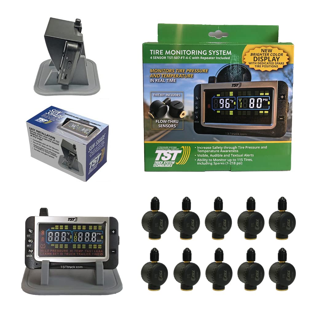 Truck Systems Technology System Technologies - TST 507 RV TPMS with Color Display Tire Pressure Monitoring for RVs