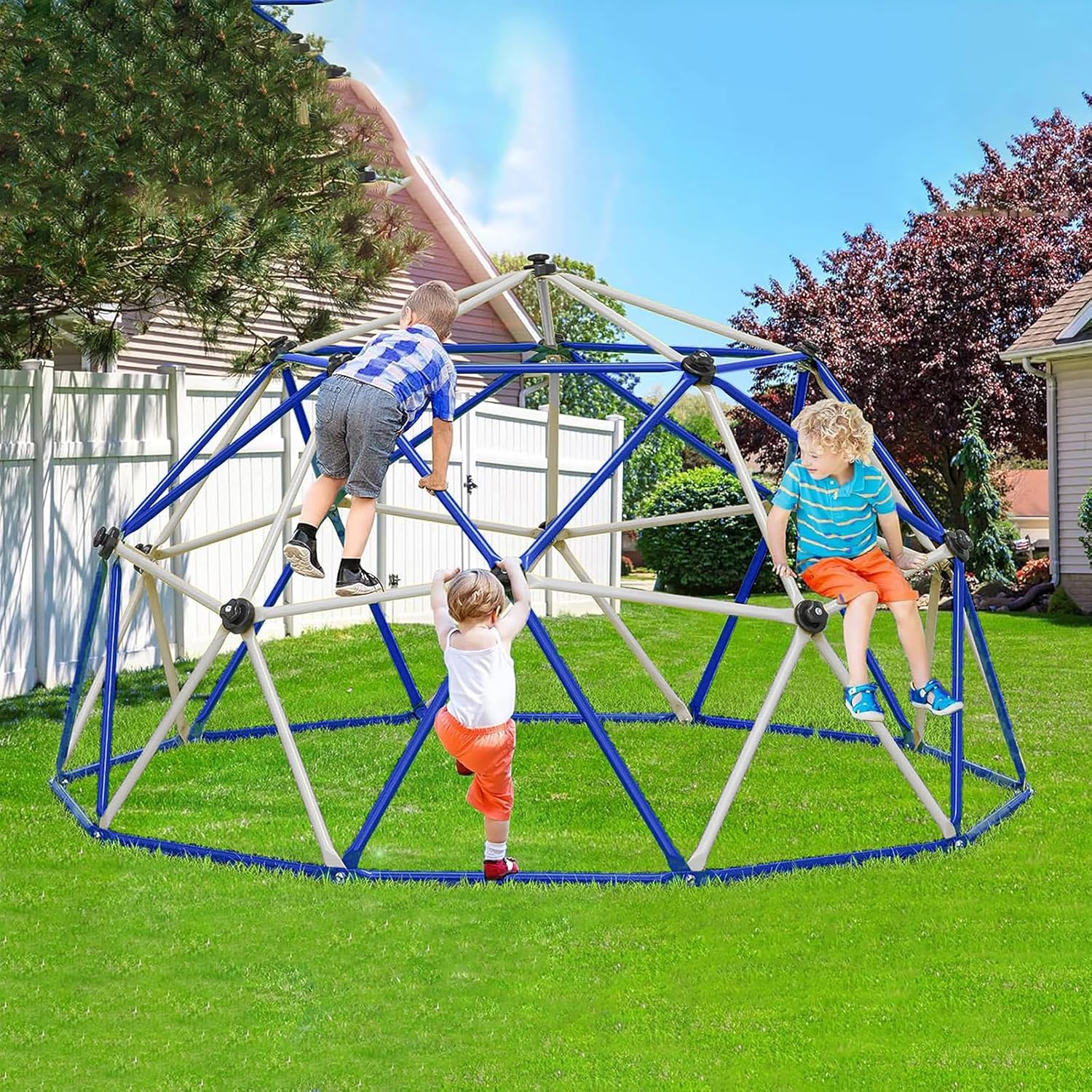 Climbing Dome, 10ft Jungle Gym Outdoor Climbing Toys for Kids, Dome Climber Jungle Gym for Kids Ages 8-12 Outdoor, Kids Climbing Dome