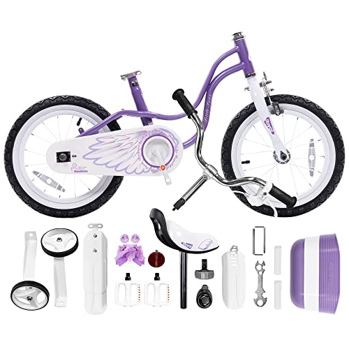 Royalbaby Princess Girls Kids Bike 12 14 16 18 20 Inch Children Bicycle with Basket for Age 3-12 Years