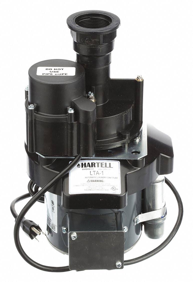 Hartell Lta-1 Sink Drain Pump System,piggyback,1/8 HP