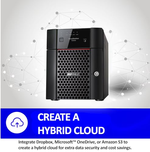 BUFFALO TeraStation 3430DN 4-Bay 16TB (2x8TB) Desktop Small-Med Business NAS w/Hard Drives Included