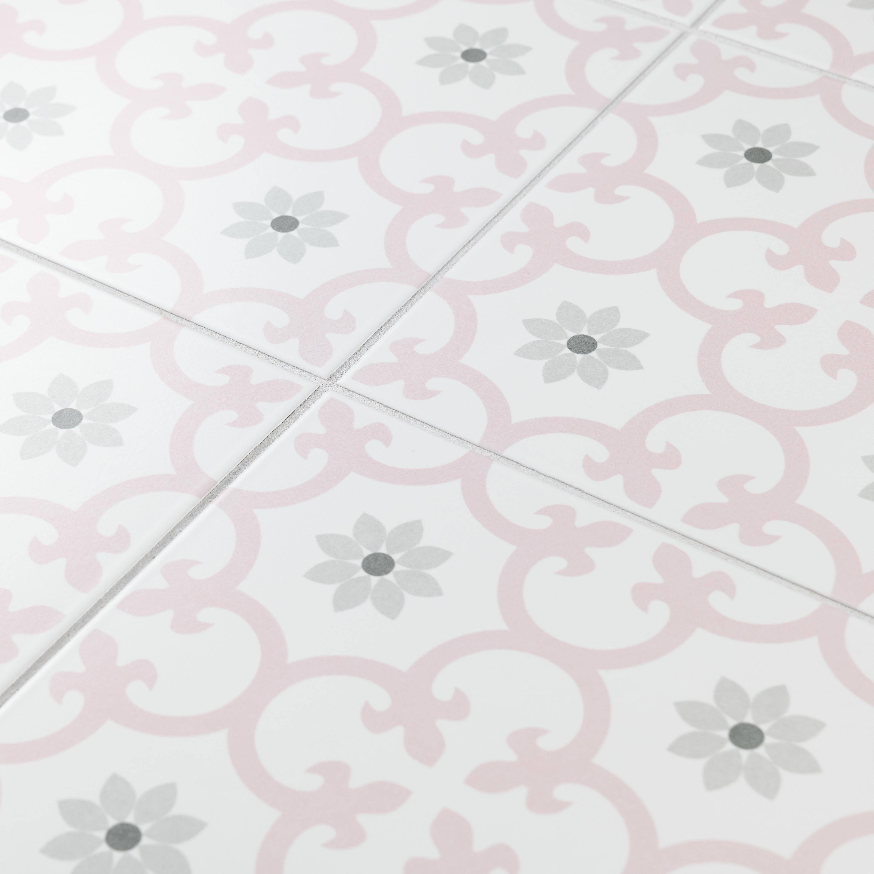 Affinity Tile FCD10 Arte Loire - 10x22 Square Encaustic Floor and Wall Tile - Textured Visual - Sold by Carton (11.11 SF/Carton)