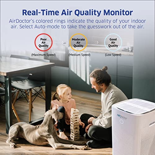 AIRDOCTOR AD5500i SMART 4-in-1 Air Purifier for Extra Large Spaces & Open Concepts with UltraHEPA, Carbon & VOC Filters