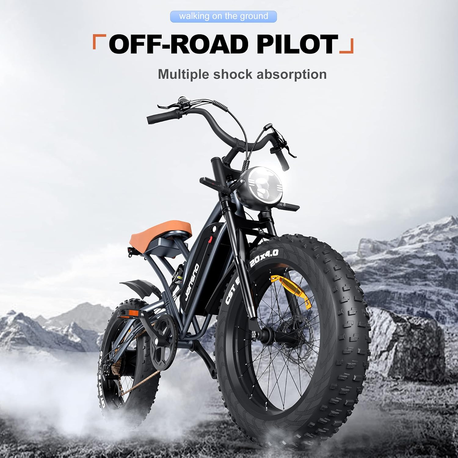 X50 Electric Bike for Adults with Powerful 750W Brushless Motor, Long-Lasting 48V 14Ah Battery, 20 Inch Fat Tires