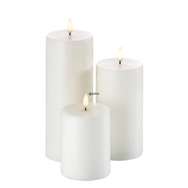 Uyuni Lighting LED Pillar Candle 7,8 x 20 cm, Nordic White