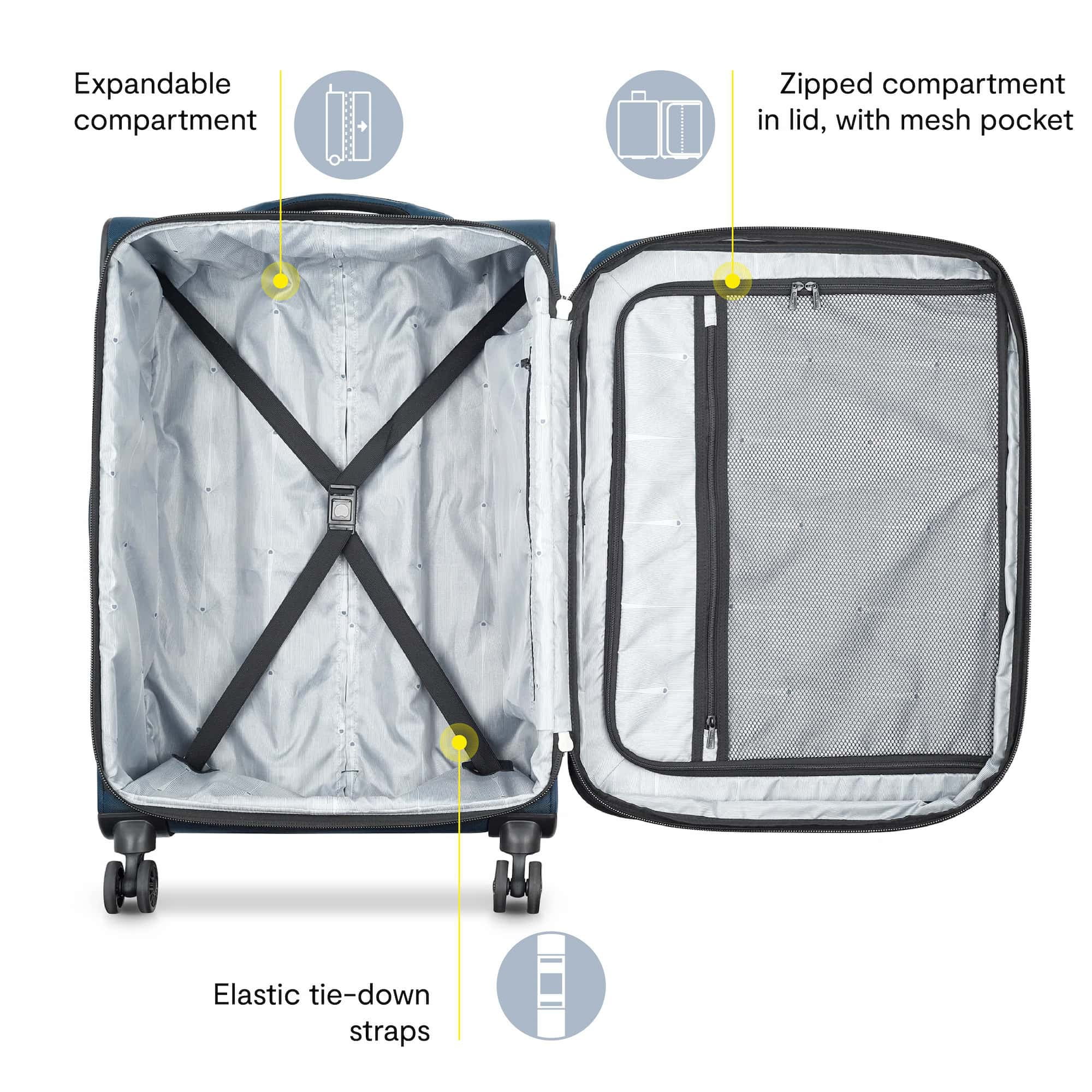 DELSEY PARIS Sky Max 2.0 28" Softside Spinner Luggage, Green - Curated Treasures Market
