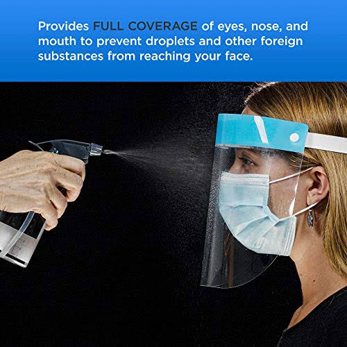 Salon World Safety 200 Face Shields 20 Packs of 10 - Ultra Clear...