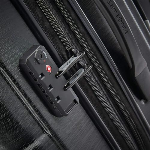 Samsonite Centric 2 Hardside Expandable Luggage with Spinner Wheels, Black, Carry-On 20-Inch