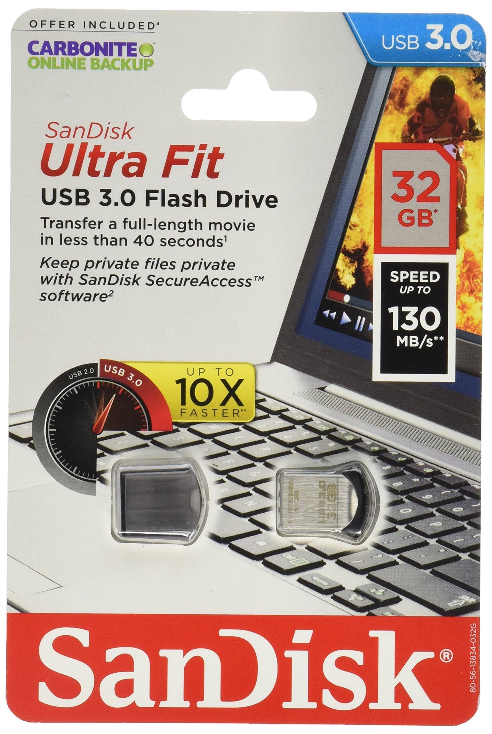 SanDisk Sdcz43-032g-a46 Ultra Fit 32GB USB 3.0 Flash Drive