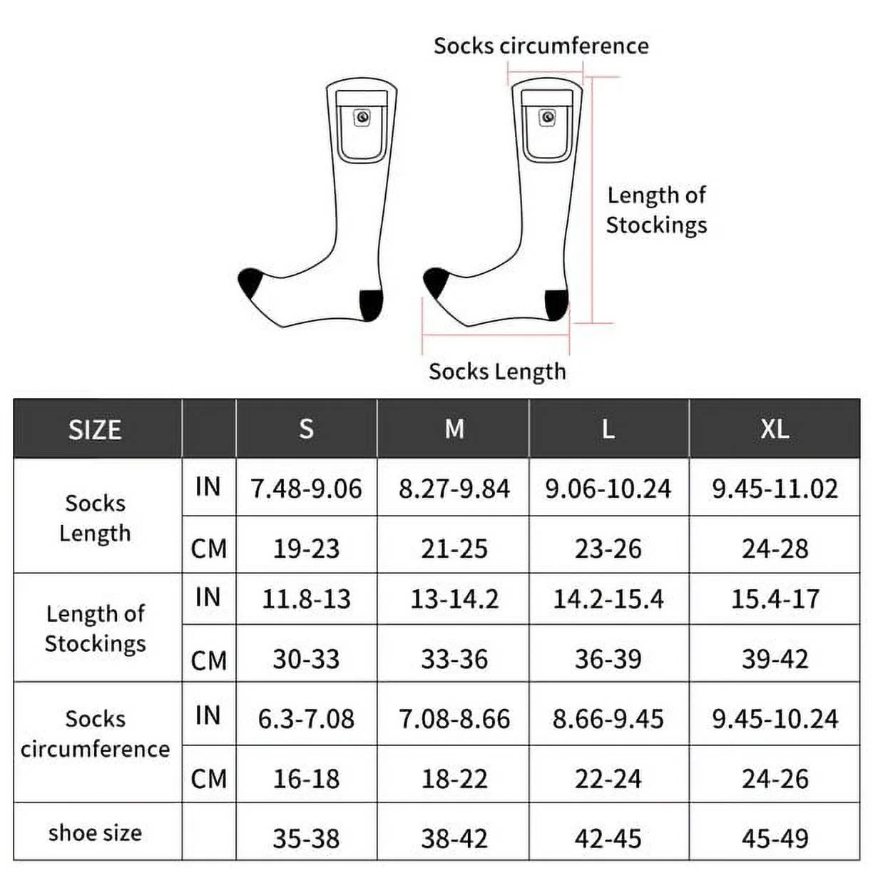 SNOW DEER Heated Socks