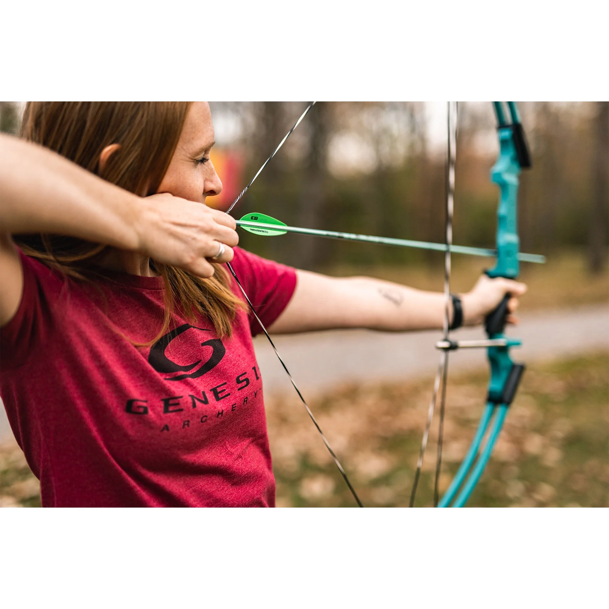 Genesis Original Archery Compound Bow Adjustable Size,Left Hand,Carbon