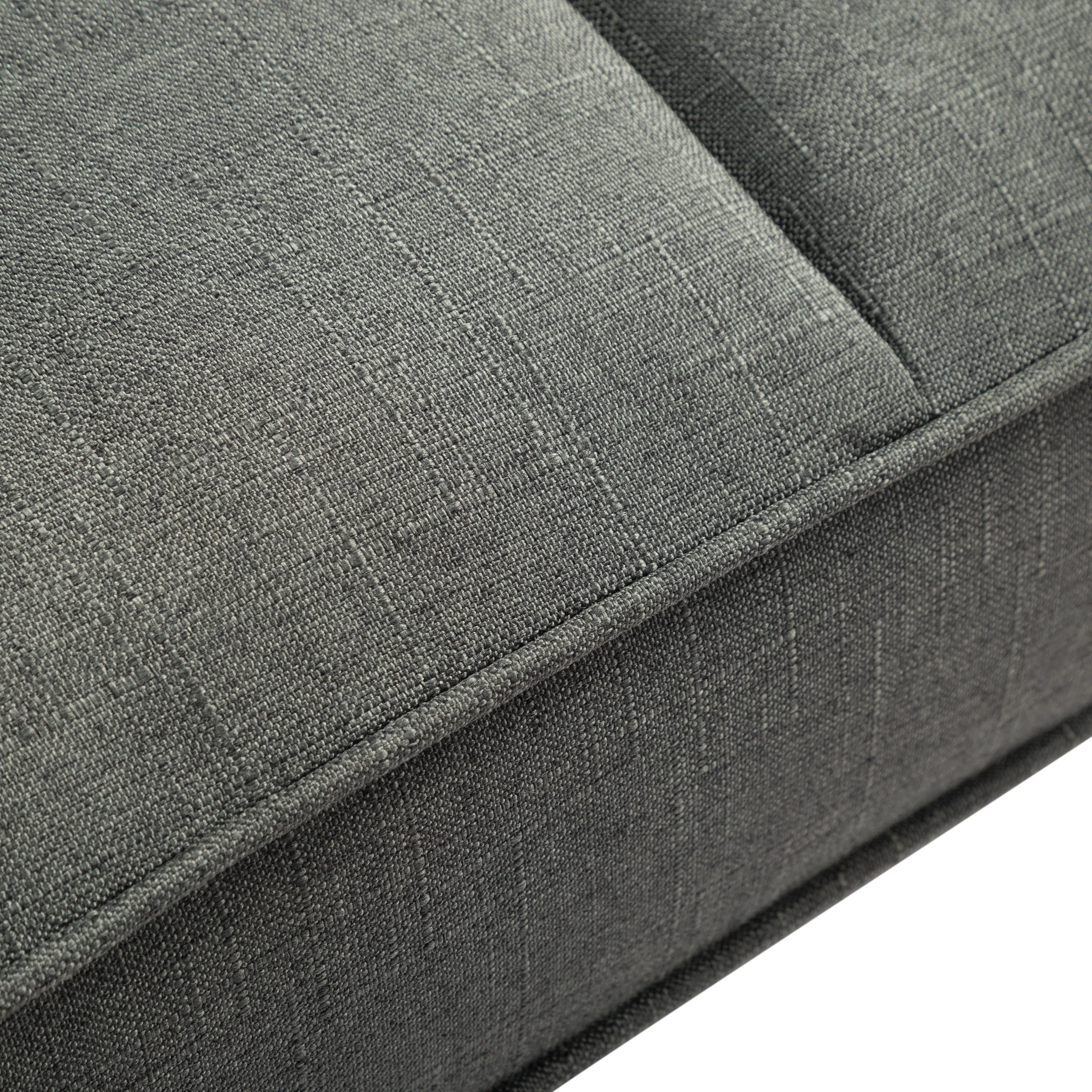 BSHTI Futon Sofa bed, Featuring a split back, square arms, and tapered wood legs