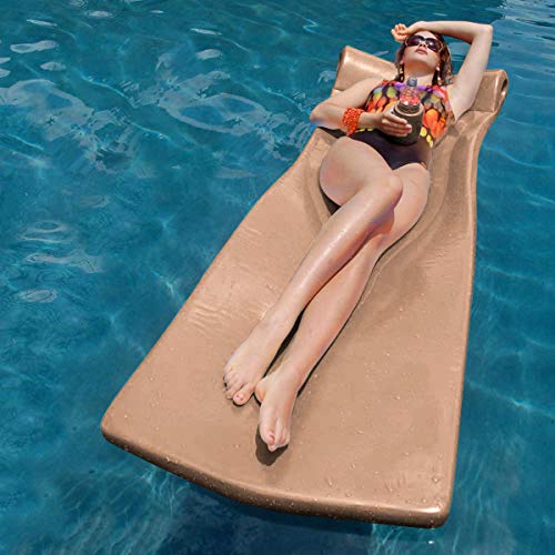 TRC Recreation White Ultimate Foam Pool Float, Made in USA