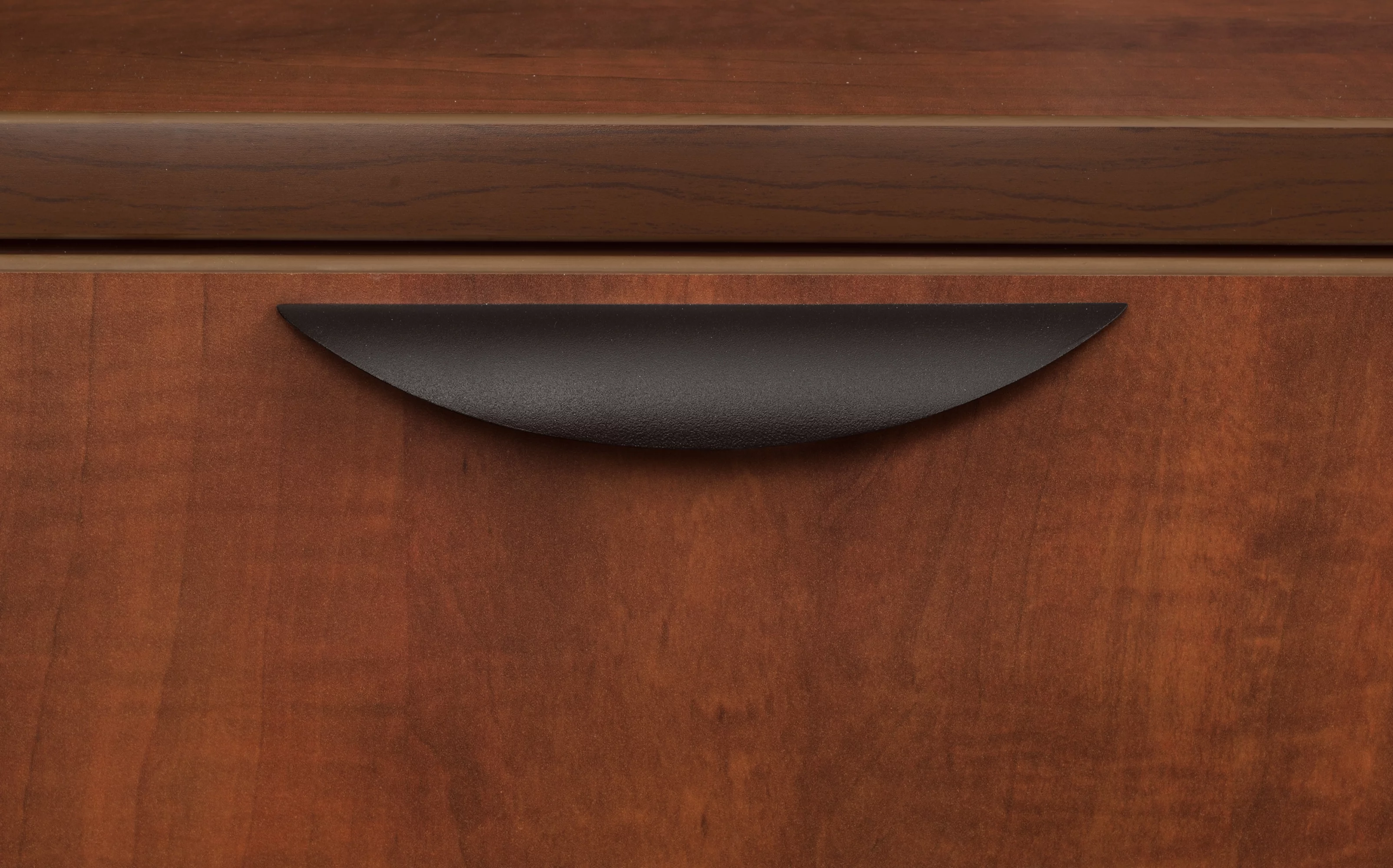 Legacy 71" Bow Front Double Full Pedestal U-Desk- Cherry